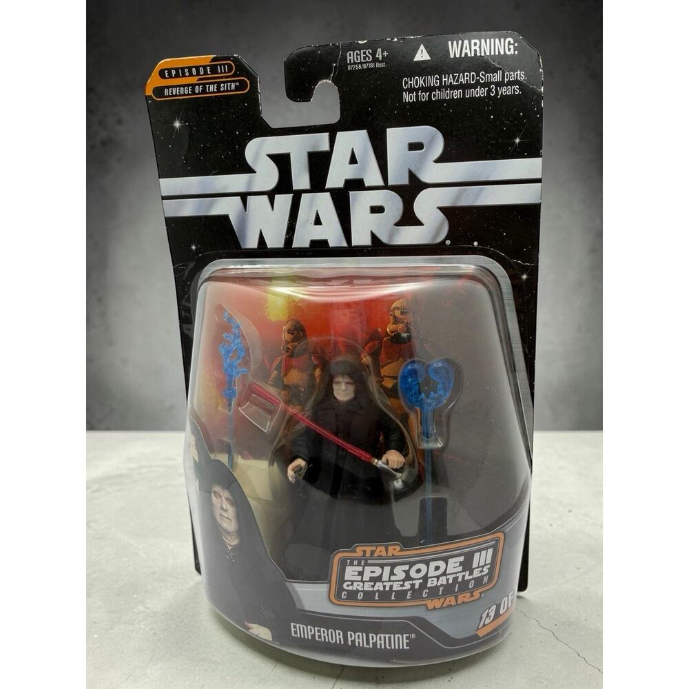 Hasbro Star Wars Episode III Greatest Battles Emperor Palpatine Figure 2005